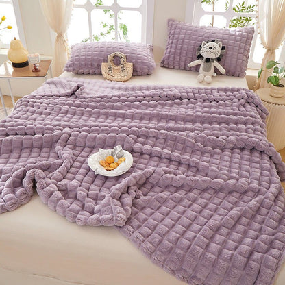 Plaid Thick Warm Throw Blanket
