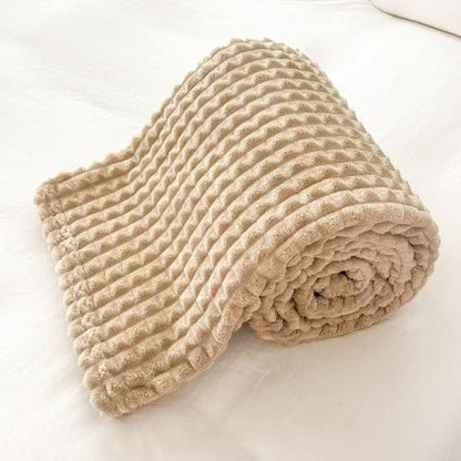 Plaid Thick Warm Throw Blanket