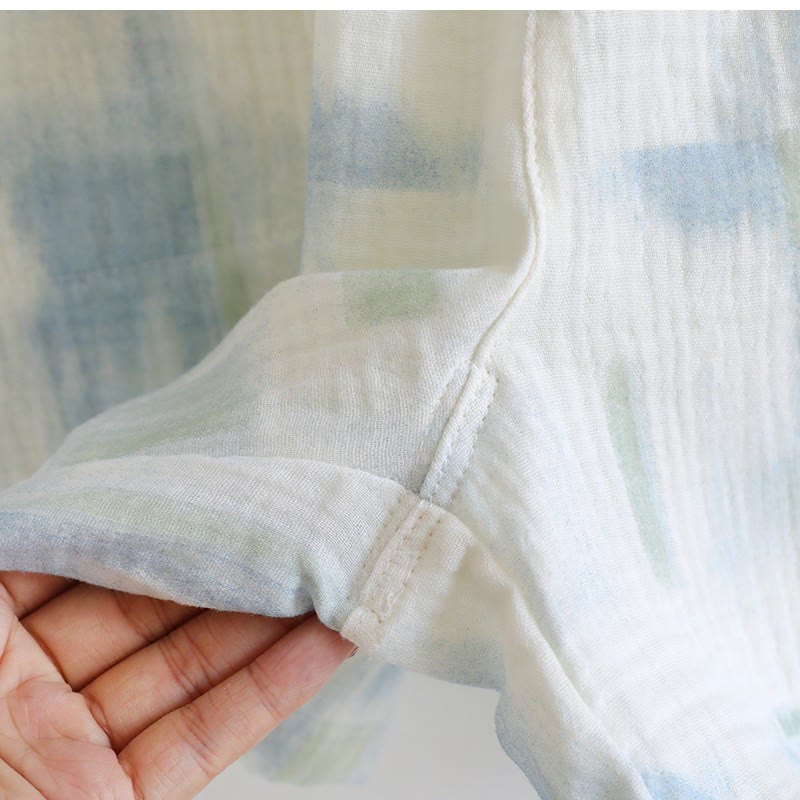 Summer Cotton Crinkle Cami Pajama Set