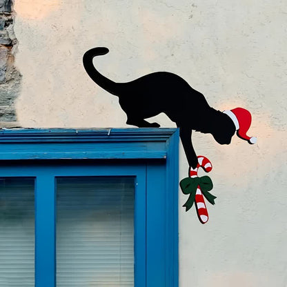 Black Cat Door Frame Decor