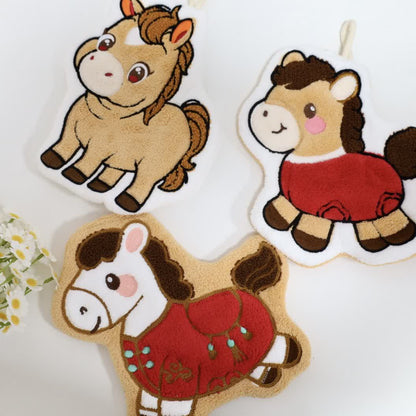 Ownkoti Cartoon Pony Hangable Bathroom Hand Towel