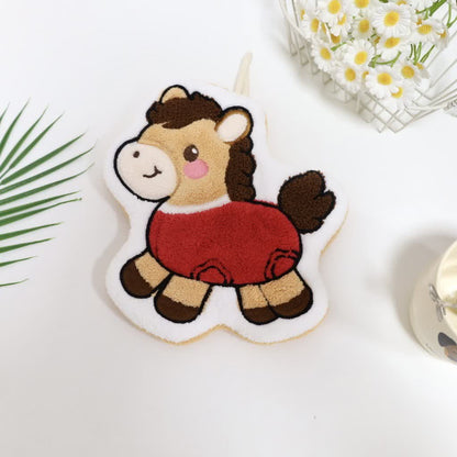 Ownkoti Cartoon Pony Hangable Bathroom Hand Towel