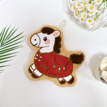 Ownkoti Cartoon Pony Hangable Bathroom Hand Towel