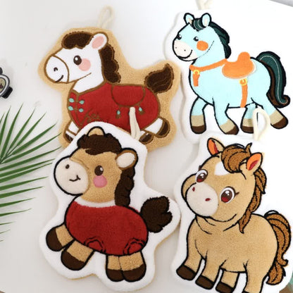 Ownkoti Cartoon Pony Hangable Bathroom Hand Towel