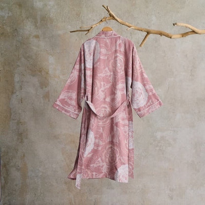 Luxurious Peony Pure Cotton Kimono Robe