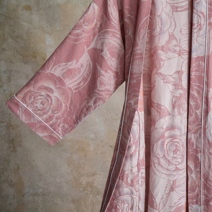 Luxurious Peony Pure Cotton Kimono Robe