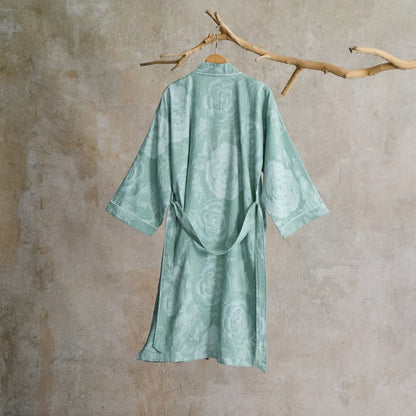 Luxurious Peony Pure Cotton Kimono Robe
