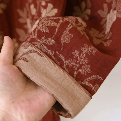 Plum Blossom Jacquard Cotton Gauze Pajamas