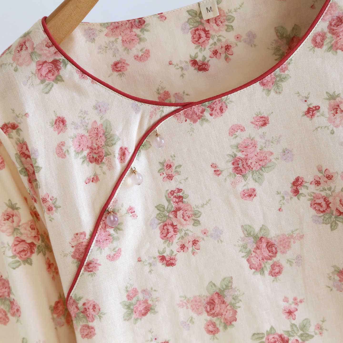 Romantic Rose Cotton Gauze Pajamas