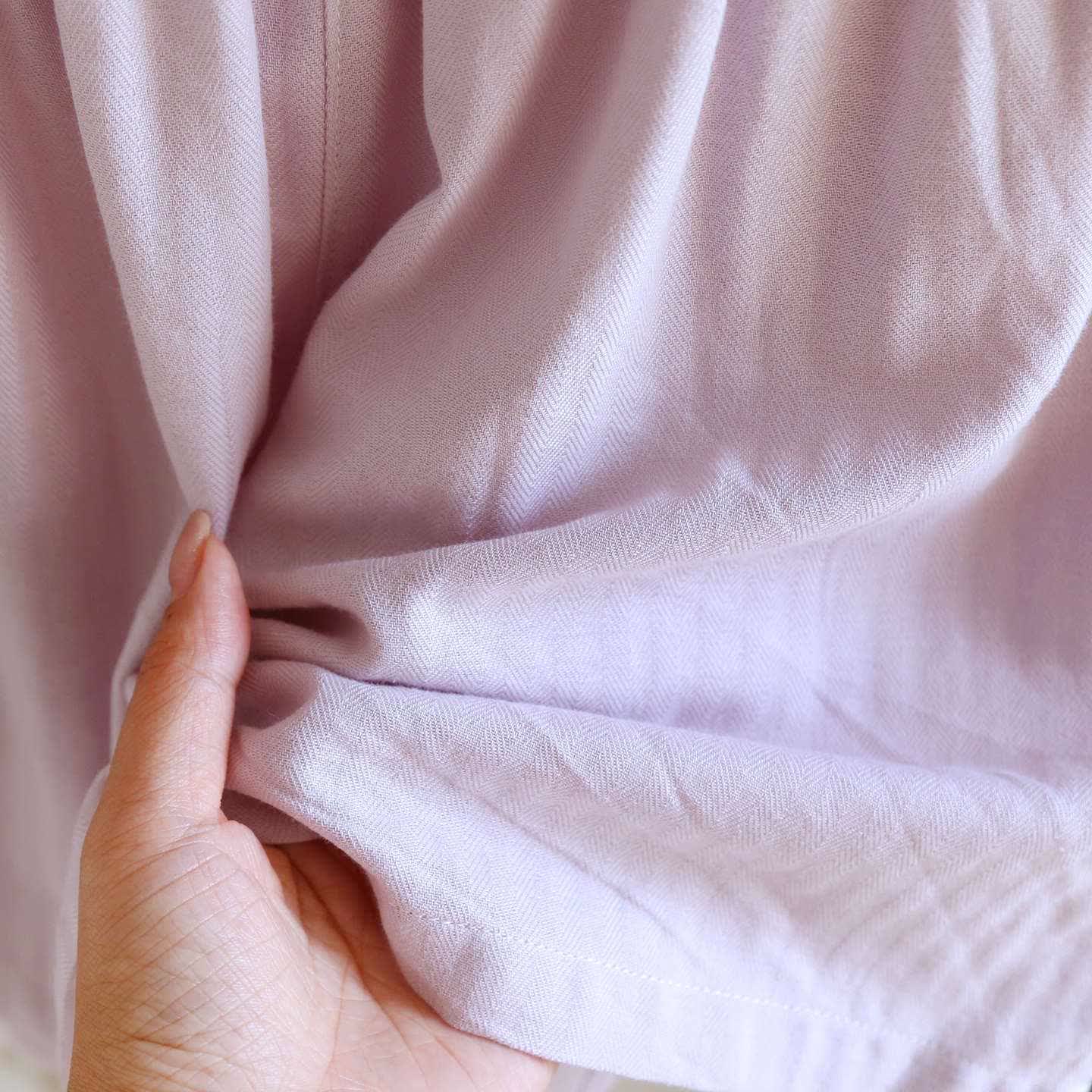 Solid Color Lace-trimmed Short Pajama Set