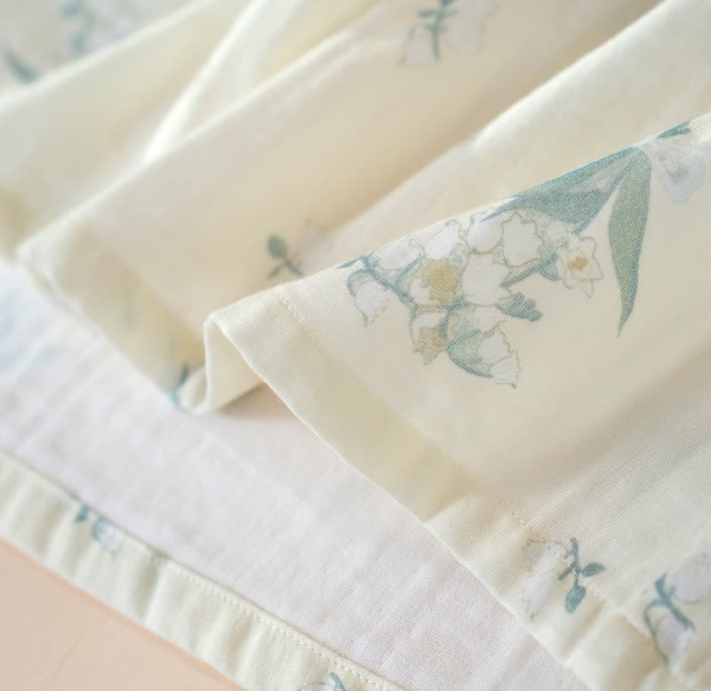 Bellflower Floral Cotton Gauze Nightgown