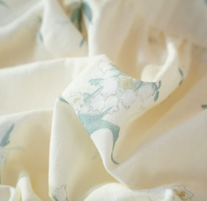 Bellflower Floral Cotton Gauze Pajama Set