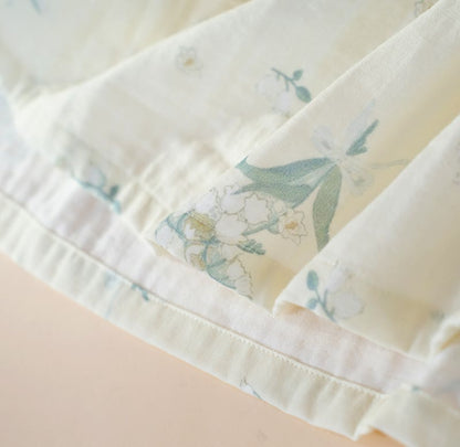 Bellflower Floral Cotton Gauze Pajama Set