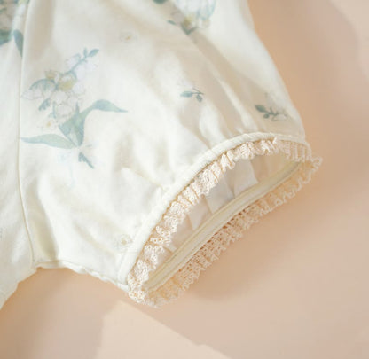 Bellflower Floral Cotton Gauze Pajama Set