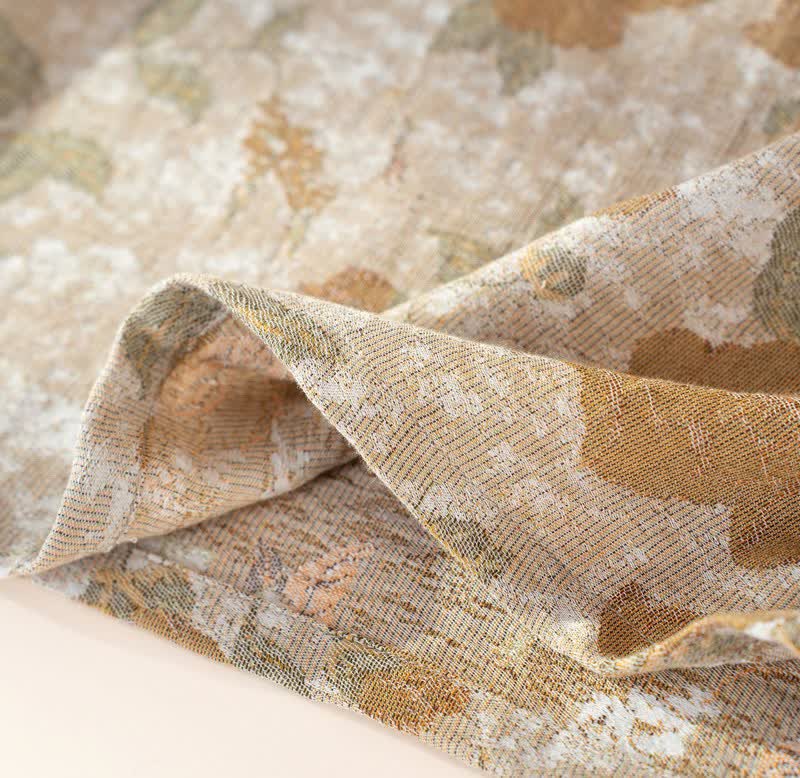 Vintage Floral Mandarin Collar Cotton Pajama Set