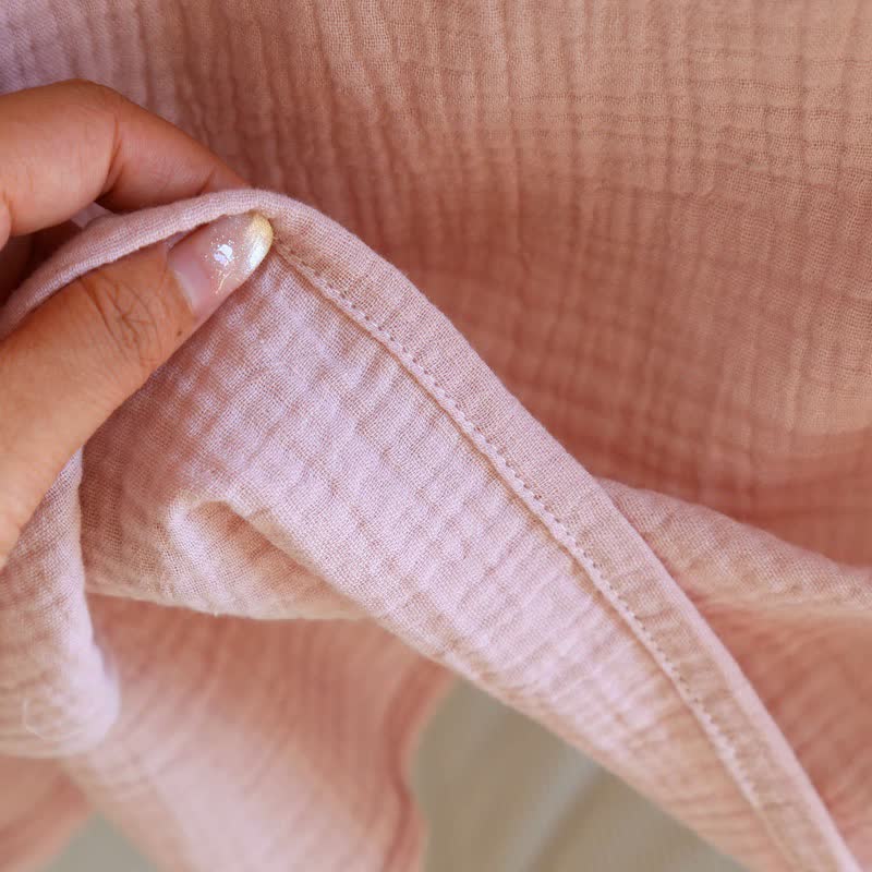 Minimalist Oriental Style Cotton Gauze Nightdress