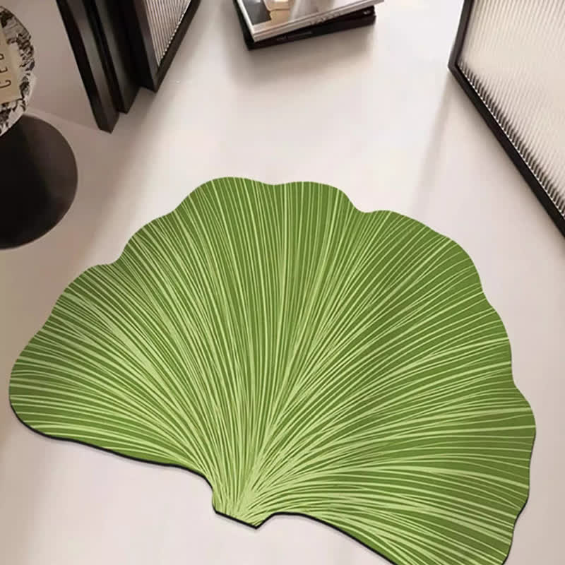 Botanical Ginkgo Leaf Anti-slip Bath Mat