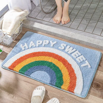 Cartoon Rainbow Decorative Bath Rug