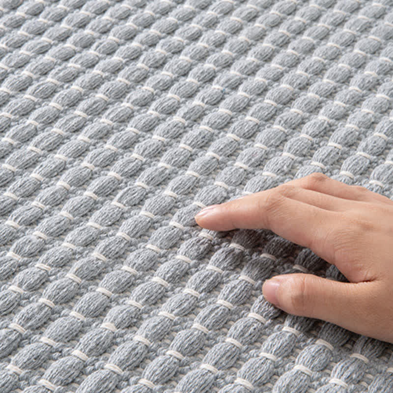 Woven Bath Mat with Tassels