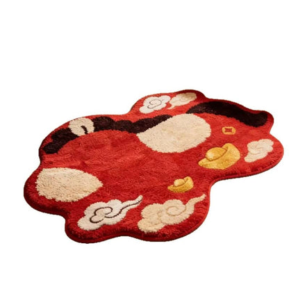 Zodiac Horse Lucky Clouds Decorative Rug