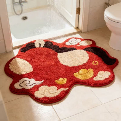 Zodiac Horse Lucky Clouds Decorative Rug