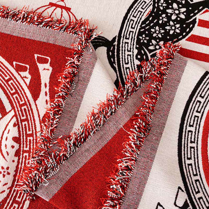 Full Coverage Chenille Horse Zodiac Sofa Cover