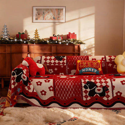 Year of the Horse Full Coverage Sofa Cover