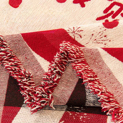 Anti-Slip Zodiac Horse Chenille Couch Throw