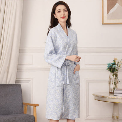 Abstract Pattern Pure Cotton Bath Robe