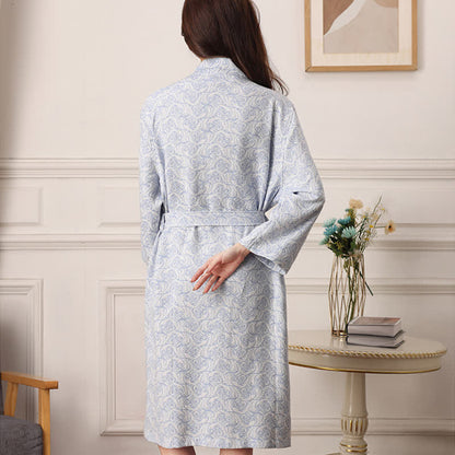 Abstract Pattern Pure Cotton Bath Robe