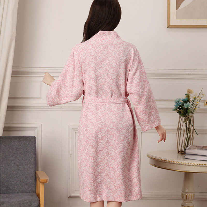 Abstract Pattern Pure Cotton Bath Robe