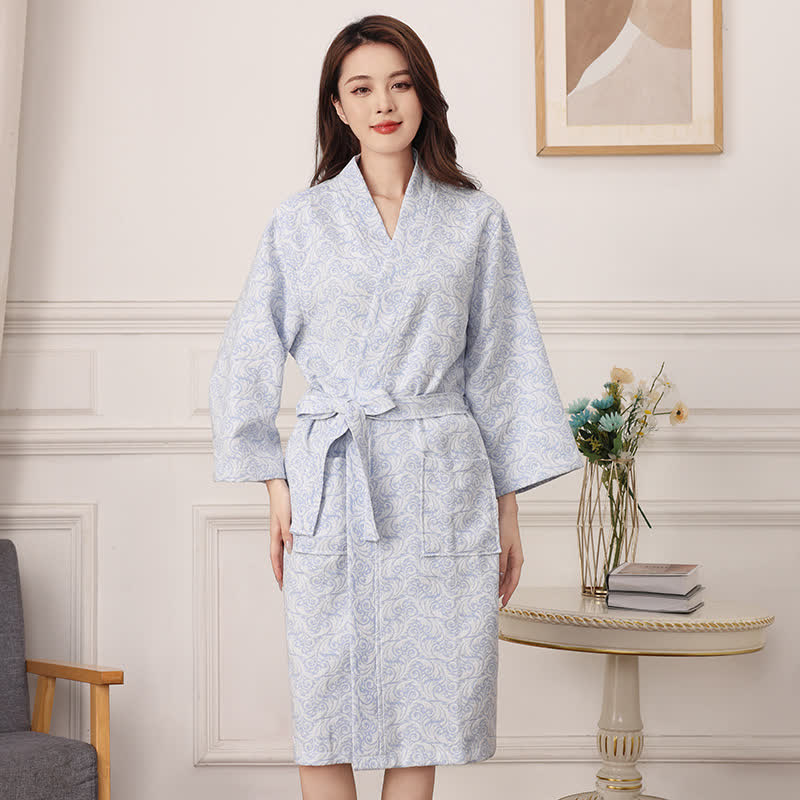Abstract Pattern Pure Cotton Bath Robe