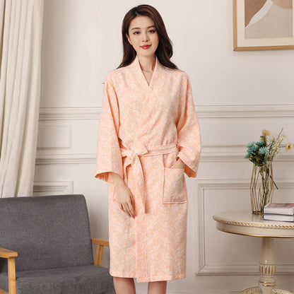 Abstract Pattern Pure Cotton Bath Robe