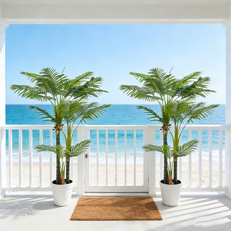 Realistic Faux Palm Tree for Indoor Outdoor Decor