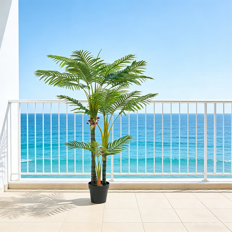 Realistic Faux Palm Tree for Indoor Outdoor Decor