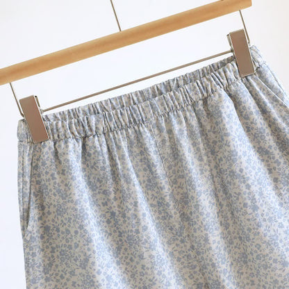 Ditsy Floral Cotton Tank & Shorts Pajama Set