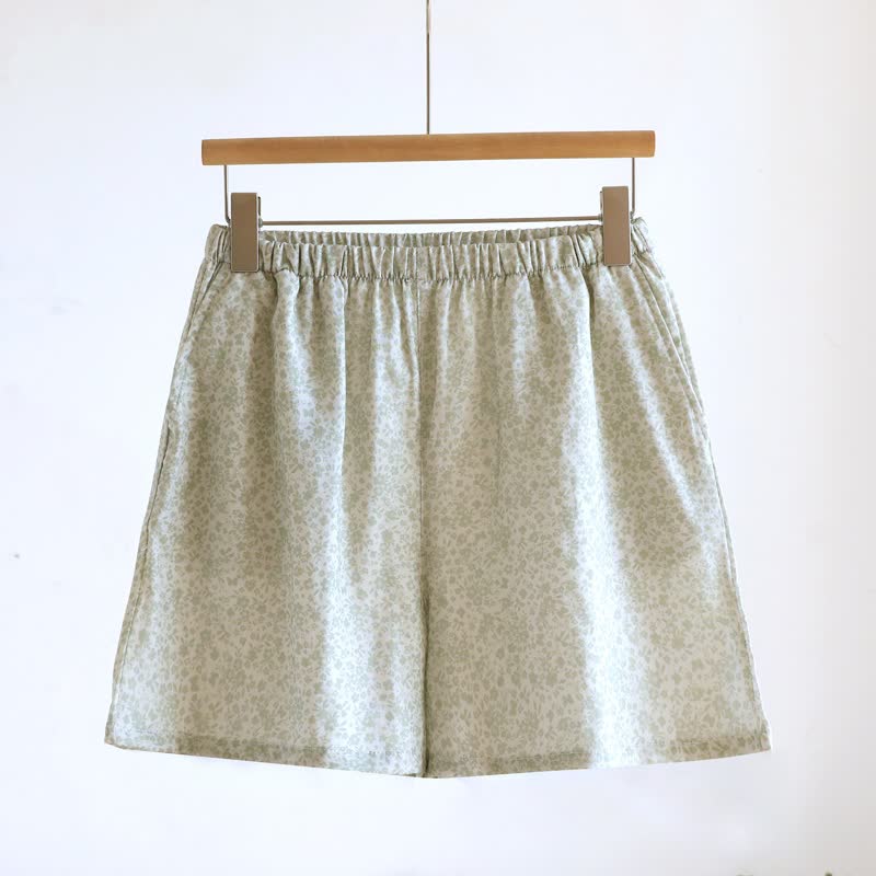 Ditsy Floral Cotton Tank & Shorts Pajama Set