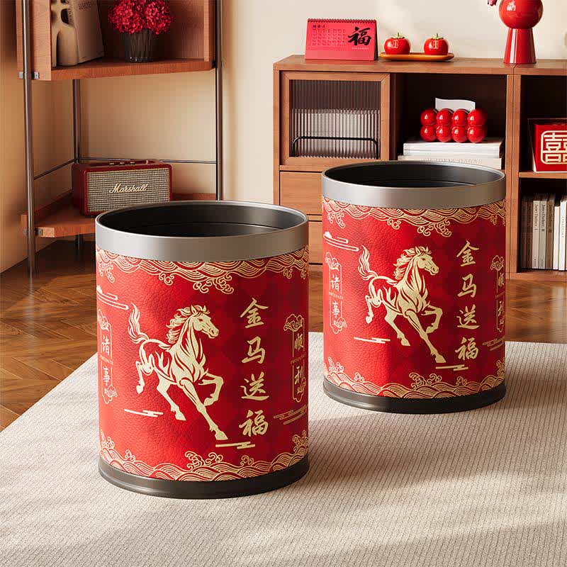 Oriental Heritage Galloping Horse Waste Bin