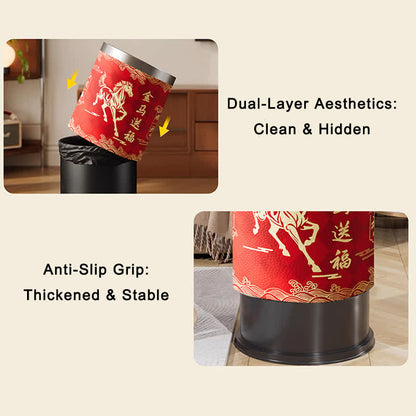 Oriental Heritage Galloping Horse Waste Bin