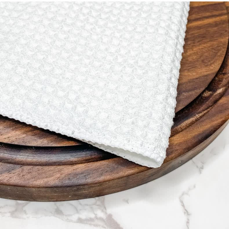 Clover Print Waffle Cotton Kitchen Towel