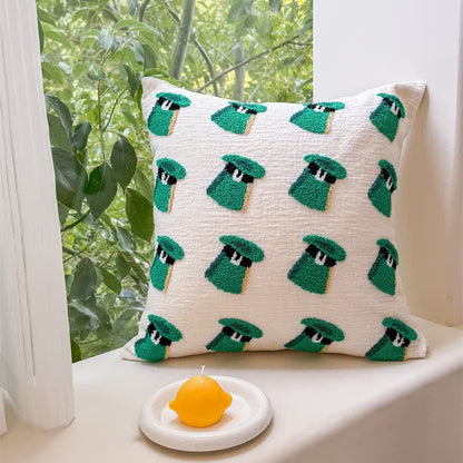 Festive Irish Shamrock Throw Pillow Cover