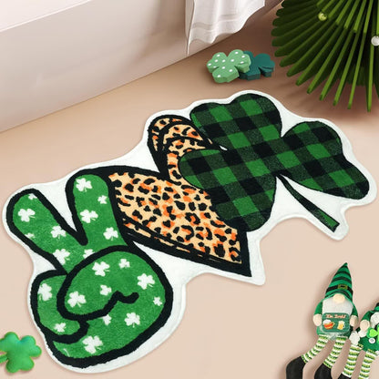 St. Patrick's Day Shamrock Theme Rug