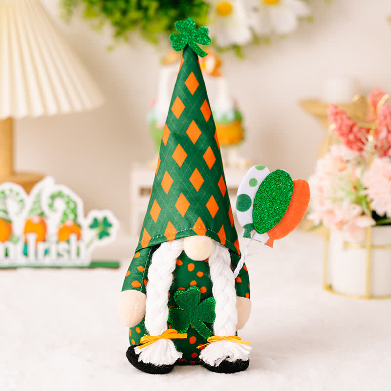 St. Patrick's Day Gnomes Plush Decor