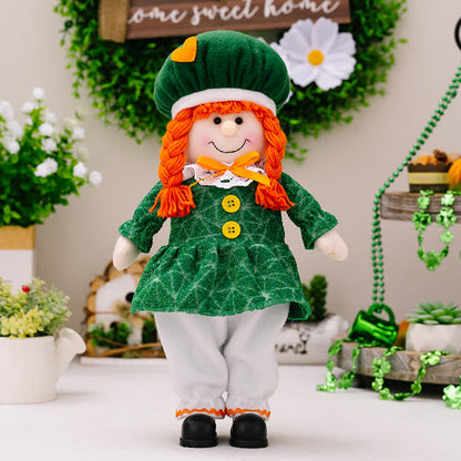 St. Patrick's Day Leprechaun Couple Dolls