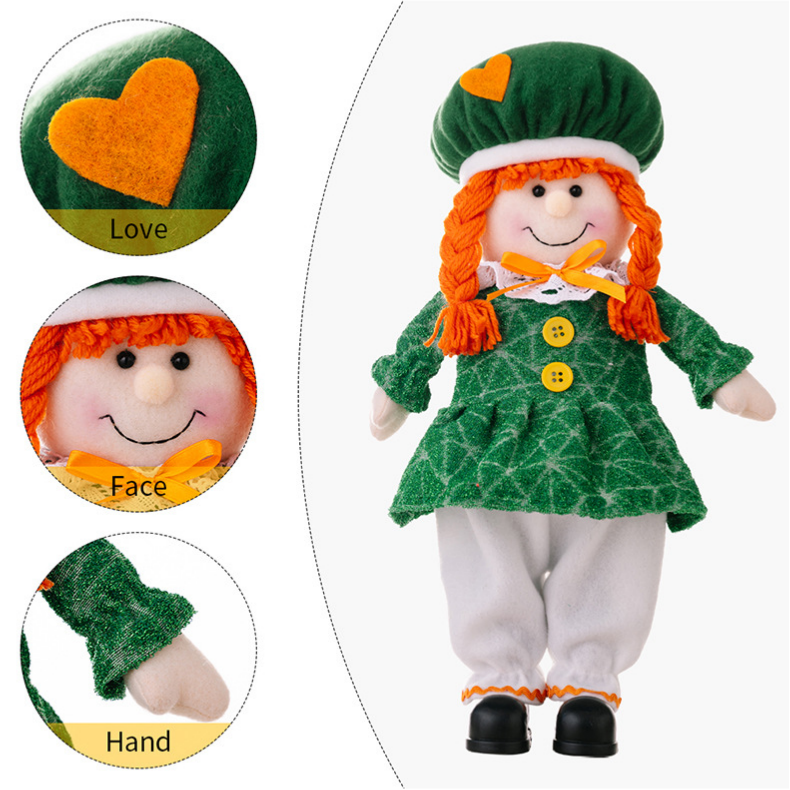 St. Patrick's Day Leprechaun Couple Dolls