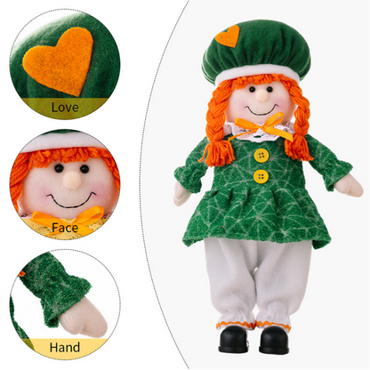 St. Patrick's Day Leprechaun Couple Dolls