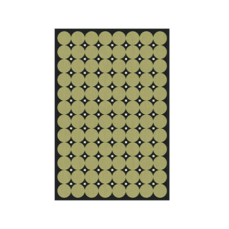 Circle & Square Pattern Area Rug