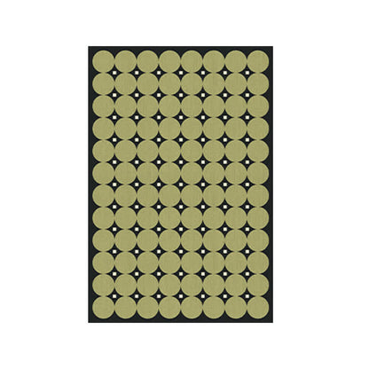 Circle & Square Pattern Area Rug