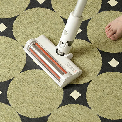 Circle & Square Pattern Area Rug