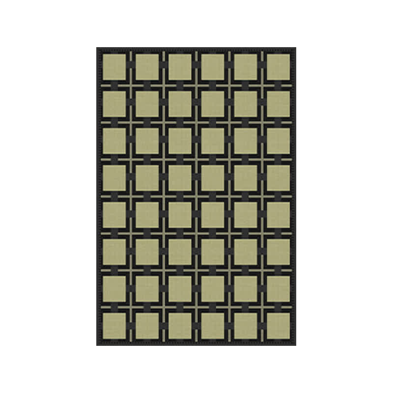 Retro Plaid Pattern Area Rug